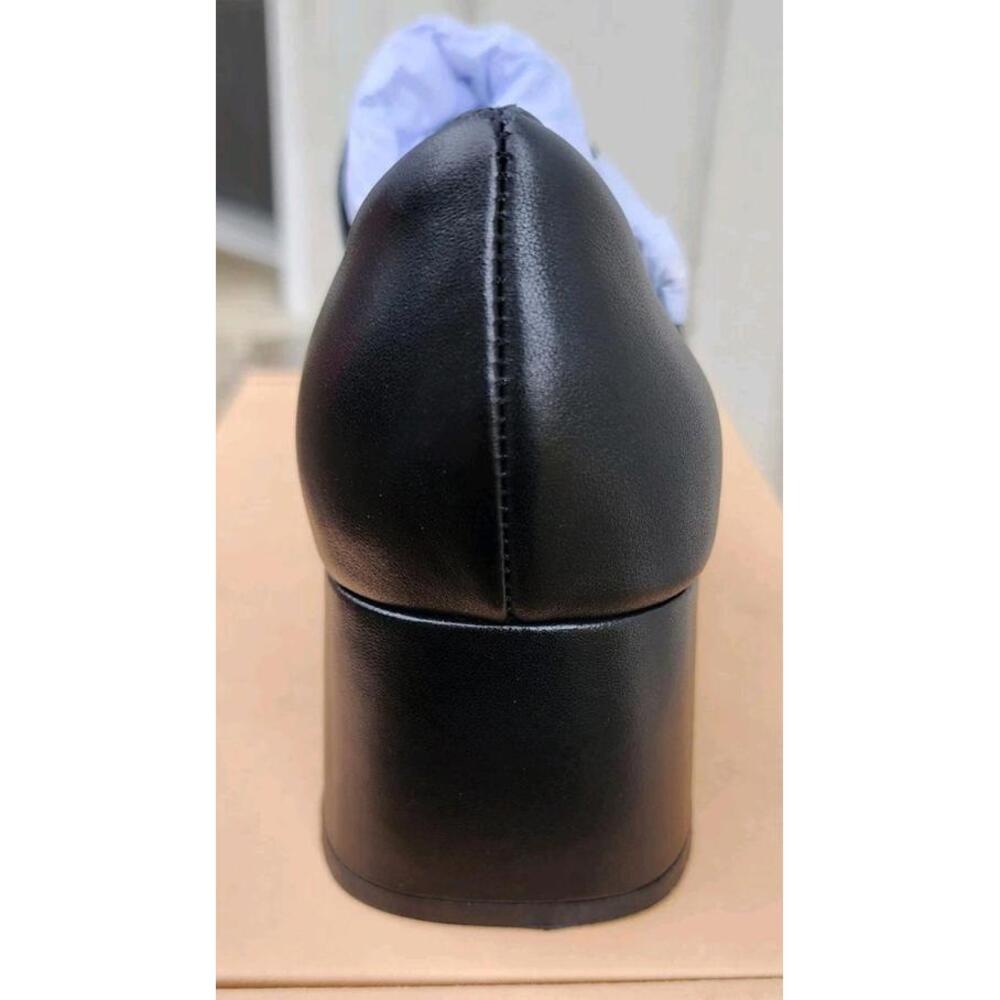 WYDR Astor Heeled Mary Jane Matte Black US 10WW Wide Womens Low Heels Shoes NEW - Picture 5 of 9